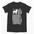 French Bulldog American Flag Frenchie Dog Unisex T-Shirt