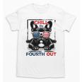 Chill The Fourth Out 4th Of July Cute French Bulldog Unisex T-Shirt