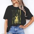 Camo US Flag French Bulldog Frenchie Patriot Dog Lover Unisex T-Shirt