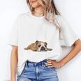 English Bulldog Apparel Bulldog Mom Life Is Ruff Unisex T-Shirt