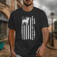 French Bulldog American Flag Frenchie Dog Unisex T-Shirt