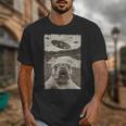 French Bulldog And UFO UFO And French Bulldog Selfie Unisex T-Shirt
