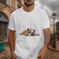 English Bulldog Apparel Bulldog Mom Life Is Ruff Unisex T-Shirt