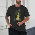 Camo US Flag French Bulldog Frenchie Patriot Dog Lover Unisex T-Shirt