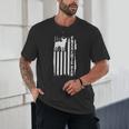 French Bulldog American Flag Frenchie Dog Unisex T-Shirt