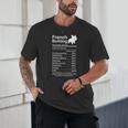 French Bulldog Facts Nutrition Frenchie Lover Unisex T-Shirt