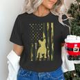 Camo US Flag French Bulldog Frenchie Patriot Dog Lover Unisex T-Shirt