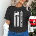 French Bulldog American Flag Frenchie Dog Unisex T-Shirt