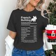 French Bulldog Facts Nutrition Frenchie Lover Unisex T-Shirt