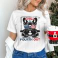 Chill The Fourth Out 4th Of July Cute French Bulldog Unisex T-Shirt
