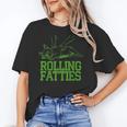 French Bulldog Rolling Fatties Dog Lover Puppy Owner Women's T-Shirt