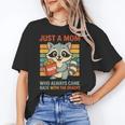Snack Mom Raccoon Women's T-Shirt - Fun & Quirky Gift for Moms