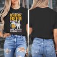 Drink Beer & Hang With My Frenchie French Bulldog Dad Women's T-Shirt