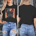 French Bulldog Dog Motif USA Patriot 4th Of July Women's T-Shirt