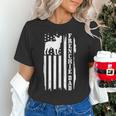 French Bulldog American Flag Frenchie Dog Women's T-Shirt