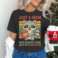 Snack Mom Raccoon Women's T-Shirt - Fun & Quirky Gift for Moms