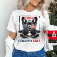 Chill The Fourth Out 4th Of July Cute French Bulldog Women's T-Shirt
