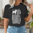 French Bulldog American Flag Frenchie Dog Women's T-Shirt