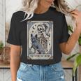 Frenchie Dog Mom Tarot Card French Bulldog Skeleton Mom Women's T-Shirt