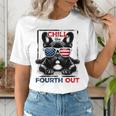 Chill The Fourth Out 4th Of July Cute French Bulldog Women's T-Shirt