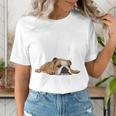 English Bulldog Apparel Bulldog Mom Life Is Ruff Women's T-Shirt