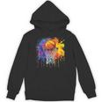 Basketball Colorful Drip Graphic Hoodie