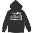 Junglist Movement ジャングルドラムとバスミュージックデザイン Hoodie
