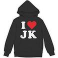 I Love Jk Initials I Heart JK First Last Name J K パーカー
