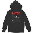 Nasaの宇宙飛行士の掃除機の星のワームのロゴが面白い Hoodie