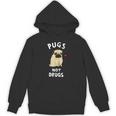 Pugs Not Drugs 犬好きのtシャツペットへの面白いプレゼント パーカー
