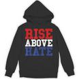 Rise Above Hate Red And Blue America パーカー