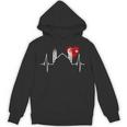 イスタンブールのスカイライン Heartbeat Turkey ブルーモスク Heart Istanbul 長袖tシャツ パーカー