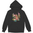 ウクレレフラガールティキバケーションハワイアンルアウビーチフラミンゴ Hoodie