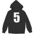 ナンバーファイブ 数字 5 プレーン 白 数字 パーカー