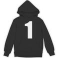 ナンバーワン 数字 1 プレーン ホワイト 数字 Hoodie