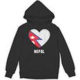 ネパール国旗シャツ パーカー