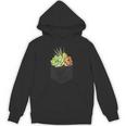 ポケットに入った多肉植物、胸にエケベリアセダム Hoodie