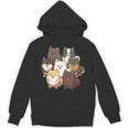 ポメラニアン ドッグ グループ かわいい ペット ブラック ホワイト チョコレート ポンポン Hoodie