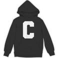 大文字 C アルファベット モノグラム イニシャル パーカー