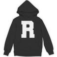 大文字 R アルファベット モノグラム イニシャル Hoodie