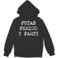 愉快なスペインの飲酒 男性用 引用句 Putas Perico Y Party パーカー