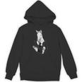愛らしい白い馬のポケット Hoodie