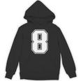 数字 8 スポーツジャージ ラッキーナンバー Hoodie