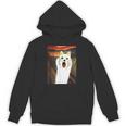 柴犬 面白いtシャツ 犬 ムンクの叫び かわいい メンズ 子供 おもしろ 服 グッズ ネタ わんこ イヌ パーカー