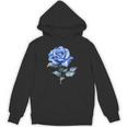美しいブルーローズフローラルブルーフラワー Hoodie