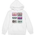 80 年代のロック カセットシャツ男性ヴィンテージ ロック カセット テープ Hoodie