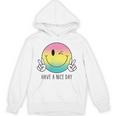Have A Nice Day Winkingmile Face Peace Wink Happy Face パーカー