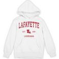 Lafayette ルイジアナ Laビンテージスポーツデザイン レッドプリント パーカー