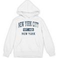 New York City New York Ny ビンテージスポーツデザイン ネイビープリント パーカー
