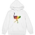 Ostrich African ダチョウ Animal Watercolor Graphic パーカー